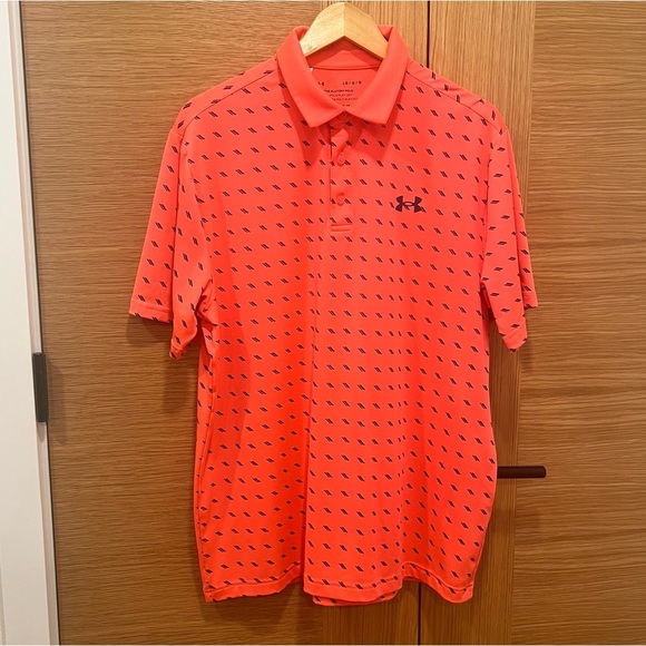 Under Armour Men's Playoff Polo Short Sleeve Performance Golf Shirt, BRIGHT, L - Picture 1 of 10